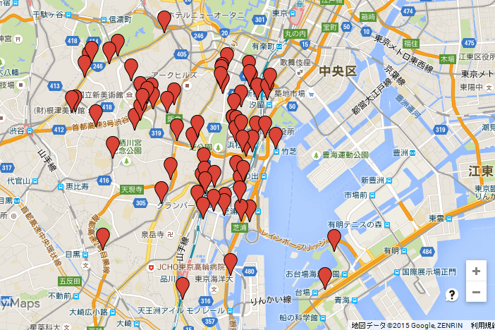 商圏分析のGoogleMap活用例